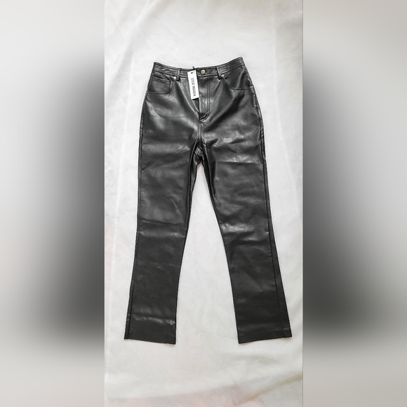 Steve Madden Denim - NWT! Steve Madden Women's Faux Leather Black Pant Size 27